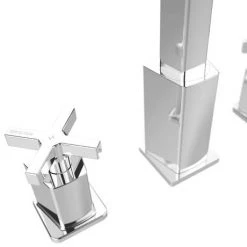 Bristan Cascade 3 Hole Bath Filler -Bath Taps Shop CAS 3HBF C D2 460