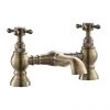 Chatsworth 1928 Antique Brass Crosshead Bath Filler Tap 1 Chatsworth 1928 Antique Brass Crosshead Bath Filler Tap -Bath Taps Shop CHBFBRA p