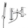 Brooklyn Modern Chrome Bath Shower Mixer Tap inc. Shower Kit - CPT7181 -Bath Taps Shop CPT7181 p1