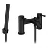 Arezzo Round Matt Black Bath Shower Mixer Tap incl. Shower Kit -Bath Taps Shop CRU05BLKN P1