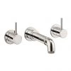 Crosswater MPRO Industrial Lever Wall Mounted Bath Spout and Stop Taps - Chrome - CWS3THBM -Bath Taps Shop CWS3THBM m
