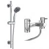 Cruze Bath Shower Mixer with Slider Rail Kit - Chrome 1 Cruze Bath Shower Mixer with Slider Rail Kit - Chrome -Bath Taps Shop Cruze Bath Shower Mixer with Slider Rail Kit p