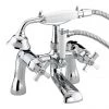 Bristan Art Deco Traditional Bath Shower Mixer - Chrome - D2-BSM-C-CD -Bath Taps Shop D BSM C CD PN