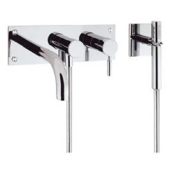 Crosswater - Design Wall Mounted 3 Hole Bath Shower Mixer - DE431WC