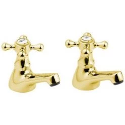 Deva Tudor Bath Taps - Gold - TUD02/501
