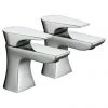 Bristan - Hourglass Contemporary Bath Taps - Chrome - HOU-3/4-C