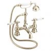 Heritage - Glastonbury Bath Shower Mixer - Vintage Gold - TGRG02 -Bath Taps Shop Heritage Glastonbury Bath Shower Mixer Vintage Gold TGRG02 n p
