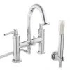 Hudson Reed - Tec Lever Bath Shower Mixer with swivel spout, shower kit & wall bracket - TEL354
