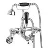 Hudson Reed Topaz Black Wall Mounted Bath Shower Mixer Tap + Shower Kit 2 Hudson Reed Topaz Black Wall Mounted Bath Shower Mixer Tap + Shower Kit -Bath Taps Shop Hudson Reed Topaz Black Wall Mounted Bath Shower Mixer Tap p