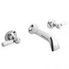Hudson Reed Topaz Lever Wall Mounted Bath Spout + Stop Taps BC309DL 1 Hudson Reed Topaz Lever Wall Mounted Bath Spout + Stop Taps BC309DL -Bath Taps Shop Hudson Reed Topaz Lever Wall Mounted Bath Spout p