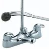 Bristan Java Contemporary Deck Mounted Bath Shower Mixer - Chrome - J-BSM-C -Bath Taps Shop J BSM C P