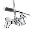 Bristan - Jute Pilllar Bath Shower Mixer - Chrome - JU-PBSM-C -Bath Taps Shop JU PBSM C P