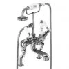 Burlington Kensington - Angled Deck Mounted Bath/Shower Mixer - KE19 -Bath Taps Shop KE19 p