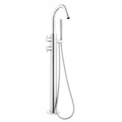 Crosswater - Kai Lever Thermostatic Bath Shower Mixer with Kit - KL418TFC