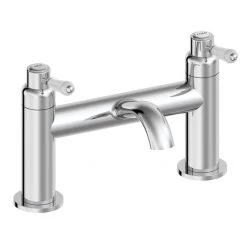 Lancaster Traditional Chrome Lever Bath Filler Tap
