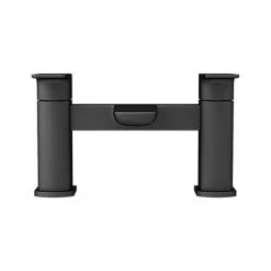 Mileto Matt Black Bath Filler Tap -Bath Taps Shop M03BLK d2 460