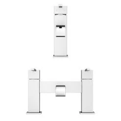 Milan Modern Mono Basin Mixer and Bath Filler - Chrome 12 Milan Modern Mono Basin Mixer and Bath Filler - Chrome -Bath Taps Shop MIL001 MIL008 d4n 460