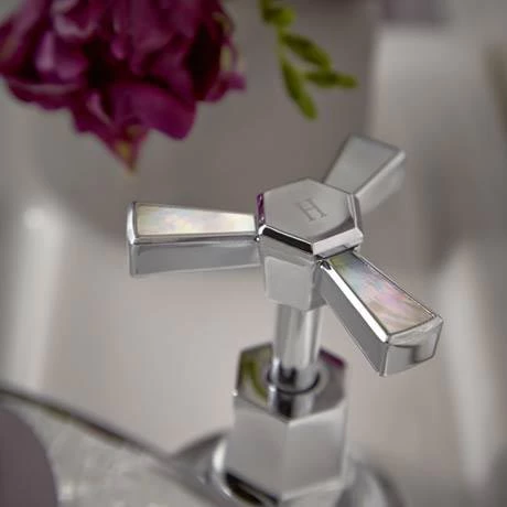 Heritage Gracechurch Mother of Pearl Bath Shower Mixer - TGRDMOP02 4 Heritage Gracechurch Mother of Pearl Bath Shower Mixer - TGRDMOP02 - Image 2