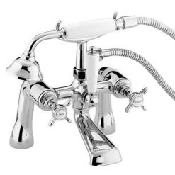 Bristan 1901 Pillar Bath Shower Mixer - Chrome Plated - N-BSM-C-CD