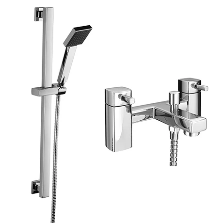 Neo Bath Shower Mixer with Slider Rail Kit - Chrome 3 Neo Bath Shower Mixer with Slider Rail Kit - Chrome