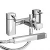 Neo Minimalist Bath Shower Mixer with Shower Kit - Chrome 1 Neo Minimalist Bath Shower Mixer with Shower Kit - Chrome -Bath Taps Shop Neo Minimalist Bath Shower Mixer with Shower Kit Chrome prod