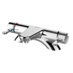 Bristan - Opac Thermostatic Deck Mounted Bath Filler with Chrome Levers - OP-THBF-DML-C