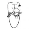 Old London - Chrome Edwardian Wall Mounted Bath Shower Mixer - LDN314 -Bath Taps Shop Old London LDN314 P