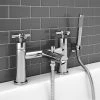 Pablo Modern Bath Shower Mixer with Shower Kit - Chrome -Bath Taps Shop PAB002 prod