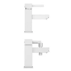 Prime Modern Basin and Bath Shower Mixer Taps Pack - Chrome 12 Prime Modern Basin and Bath Shower Mixer Taps Pack - Chrome -Bath Taps Shop PRI001 PRI007 n d4 460