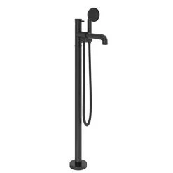 Crosswater MPRO Industrial Bath Shower Mixer Floorstanding Carbon Black - PRI416FM