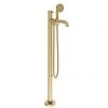 Crosswater - MPRO Industrial Bath Shower Mixer Floor Standing Brushed Brass - PRI416FUB 1 Crosswater - MPRO Industrial Bath Shower Mixer Floor Standing Brushed Brass - PRI416FUB -Bath Taps Shop PRI416FUB M