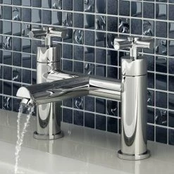 Pablo Modern Bath Filler - Chrome -Bath Taps Shop Pablo Modern Bath Filler Chrome 460