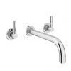 Primo Modern Wall Mounted Bath Filler - Chrome -Bath Taps Shop Primo Modern Wall Mounted Bath Filler Chrome p