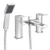 Venice Modern Geometric Bath Shower Mixer Tap + Shower Kit 2 Venice Modern Geometric Bath Shower Mixer Tap + Shower Kit -Bath Taps Shop Prism Modern Bath Shower Mixer Tap p