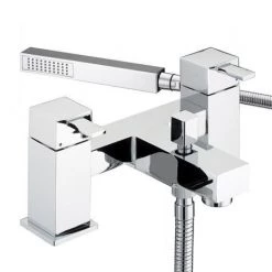 Bristan - Quadrato Pillar Bath Shower Mixer - Chrome - QD-BSM-C