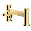 RAK - Petit Round Deck Bath Shower Mixer Brushed Gold - RAKPER3005G -Bath Taps Shop RAKPER3005G m