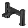 RAK - Petit Square Deck Bath Shower Mixer Matt Black - RAKPES3005B -Bath Taps Shop RAKPES3005B M