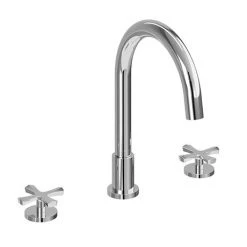 Burlington Riviera Art Deco Chrome 3 Hole Bath Filler