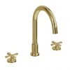 Burlington Riviera Art Deco Gold 3 Hole Bath Filler -Bath Taps Shop RIV32 GOLD P
