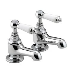 Bristan Renaissance Traditional Bath Taps - Chrome Plated - RS2-3/4-C