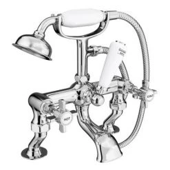 Regent Traditional 3/4" Cranked Bath Shower Mixer - Chrome