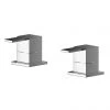 Nuie Sanford Chrome 3/4" Side Valves (Pair) - SAN308 -Bath Taps Shop SAN308 P