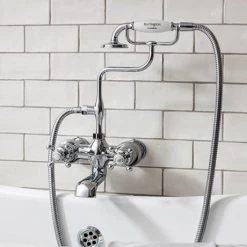 Burlington Tay Wall Mounted Thermostatic Bath Shower Mixer -Bath Taps Shop T2WB D1 460