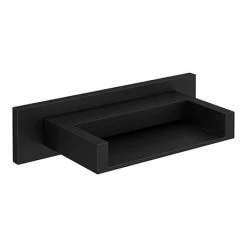 Toreno Matt Black Wall Mounted Waterfall Bath Spout