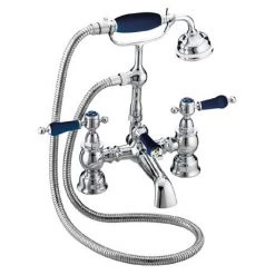 Heritage Glastonbury Midnight Blue Bath Shower Mixer - TGRBL02
