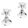 Chatsworth Traditional 3/4" Deck Bath Side Valves (Pair) -Bath Taps Shop TRD SV p1