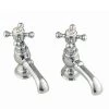 Silverdale Victorian Bath Pillar Taps Chrome -Bath Taps Shop VCTBT2THCHR m