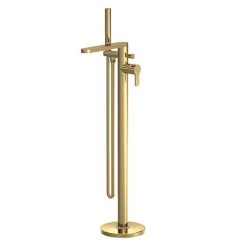 Venice Giro Brushed Brass Freestanding Bath Shower Mixer