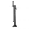Venice Cubo Gunmetal Grey Freestanding Bath Shower Mixer -Bath Taps Shop VEN721S P
