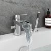 Zen Mono Bath Shower Mixer Tap with Shower Kit 2 Zen Mono Bath Shower Mixer Tap with Shower Kit -Bath Taps Shop VIC2 N P
